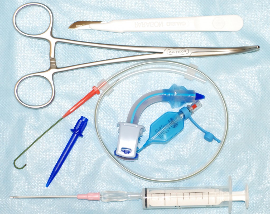 Figure 3 shows a percutaneous tracheostomy set